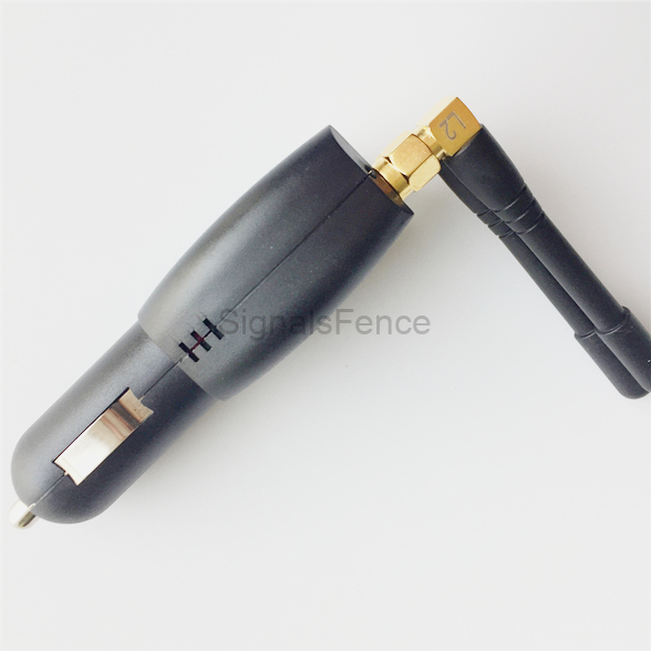 Mini GPS Jammer with Car Charger Cigarette Port 2 Antenna Gpsl1l2
